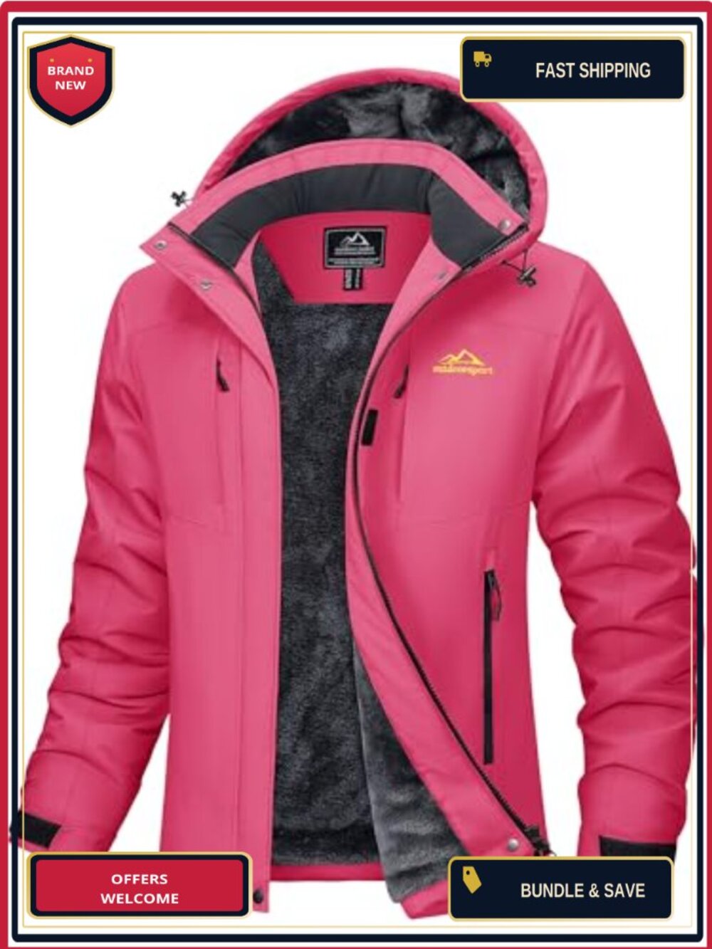 Women's Winter Ski Snow Jacket Waterproof Windproof Warm Thermal Coat